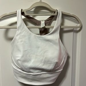 Lululemon white Hi Neck sports bra